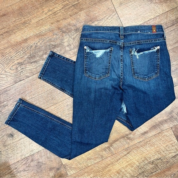 7 For All Mankind Maternity Skinny Jeans - Picture 7 of 11